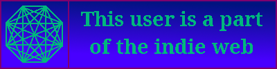 This user is a part of the indie web