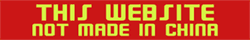 This website - not made in China